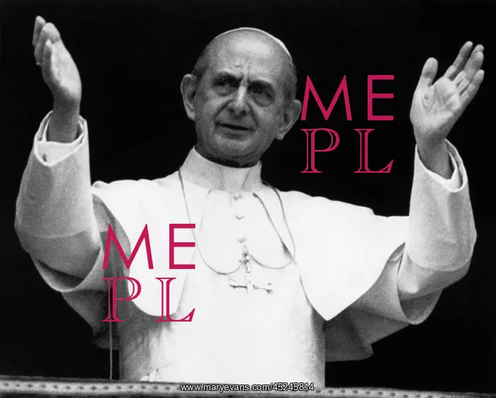 : Pope Paul VI, circa early 1970s.? : Pope Paul VI, circa early 1970s.?