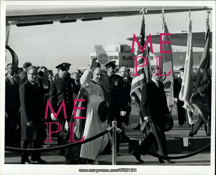 : Pope Paul VI on visit to United Nations : Pope Paul VI on visit to United Nations
