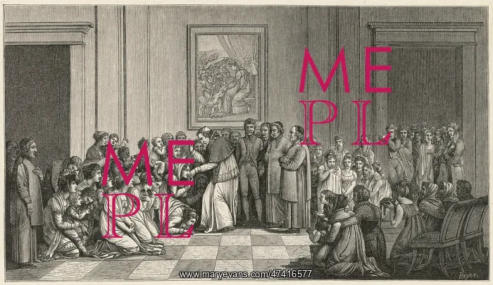 : Pope Pius VII Blesses ring kissers : Pope Pius VII Blesses ring kissers