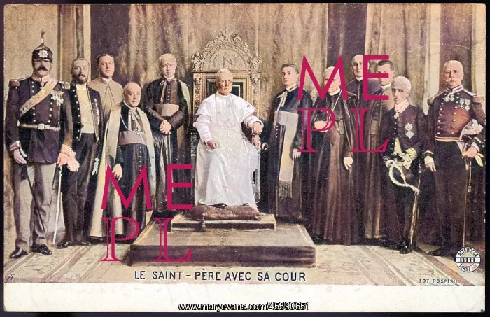 : POPE PIUS X & COURT : POPE PIUS X & COURT