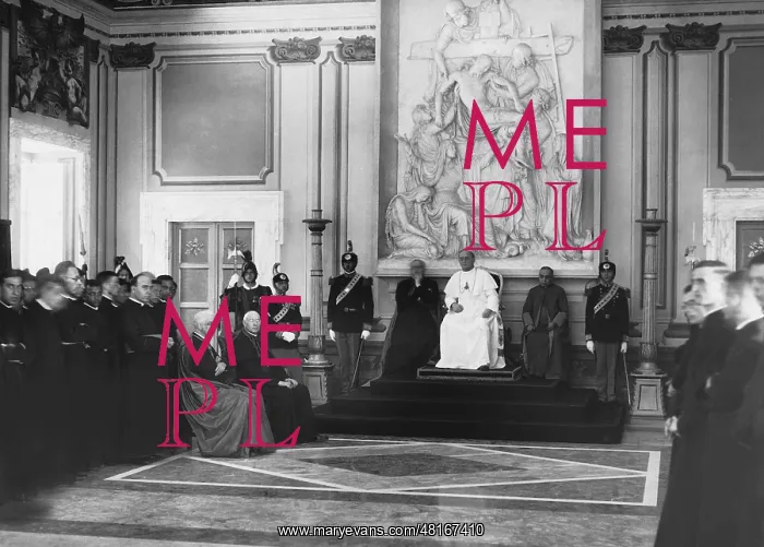 : Pope Pius XI. during an audience : Pope Pius XI. during an audience