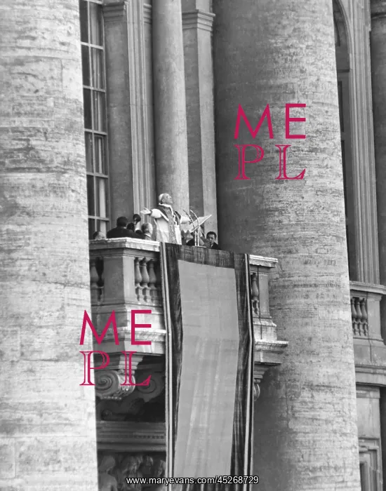 : Pope Pius XII addressed a crowd of 150, 000 from : Pope Pius XII addressed a crowd of 150, 000 from