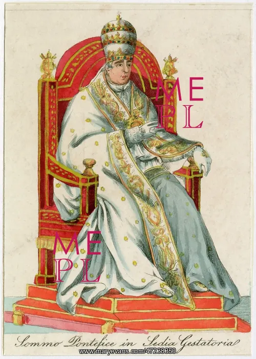 : Pope in Sedia Gestatoria : Pope in Sedia Gestatoria