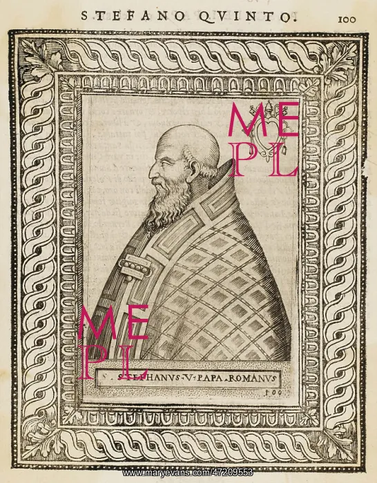  : POPE STEPHANUS V