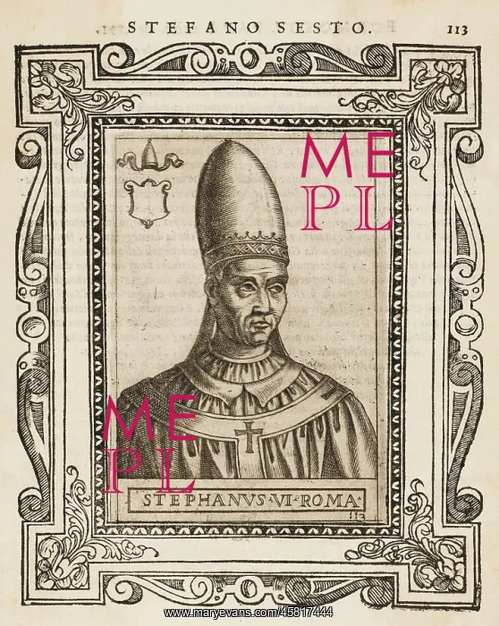 : POPE STEPHANUS VI : POPE STEPHANUS VI