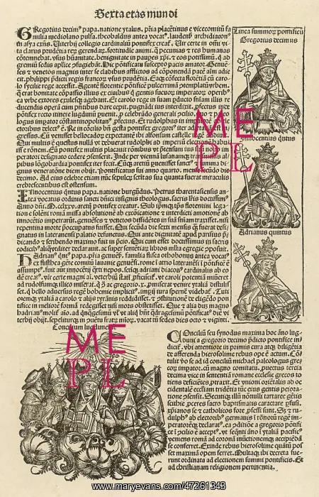  : POPES / NURNBERGER CHRONIK