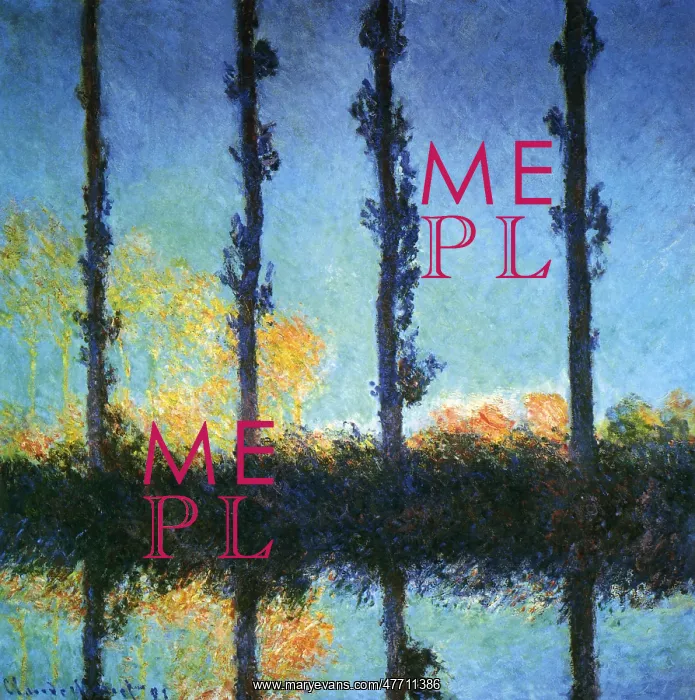  : Poplars, by Monet