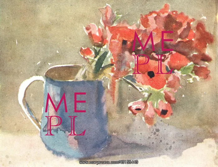 : Poppies. A still life painting of a bunch of red poppies : Poppies. A still life painting of a bunch of red poppies