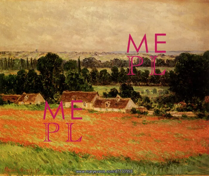  : Poppies at Giverny, by Monet