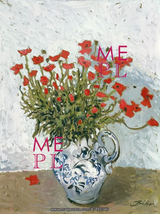 : Poppies in a Water Jug : Poppies in a Water Jug