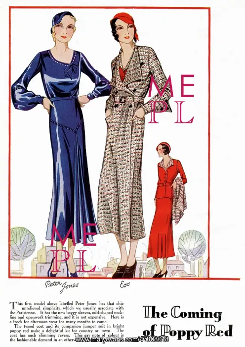 : POPPY RED FOR 1932 : POPPY RED FOR 1932