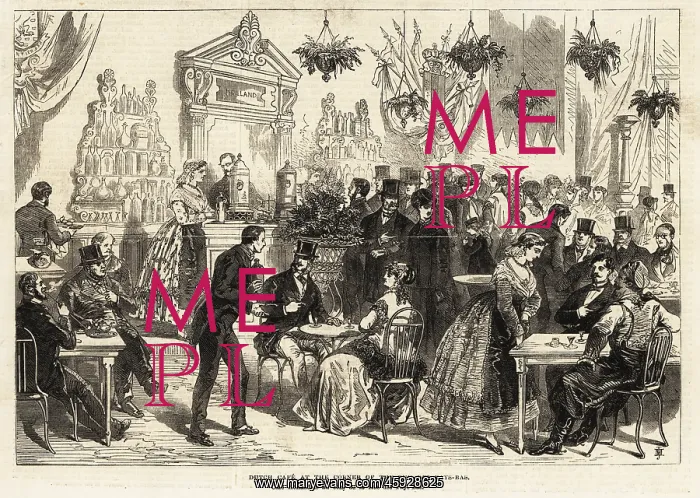 : The popular Dutch cafe during the Paris Exposition, 1867 : The popular Dutch cafe during the Paris Exposition, 1867