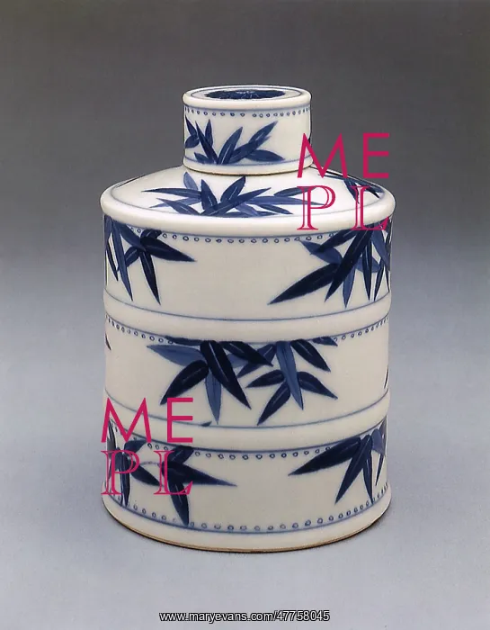 : Porcelain Tea Caddy, Ch'ing Dynasty : Porcelain Tea Caddy, Ch'ing Dynasty