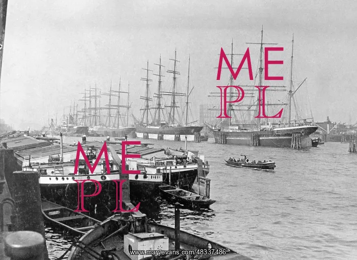 : The port of Hamburg, 1912 : The port of Hamburg, 1912
