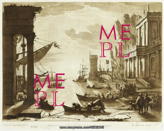 : Port with the loading of the Queen of Sheba : Port with the loading of the Queen of Sheba