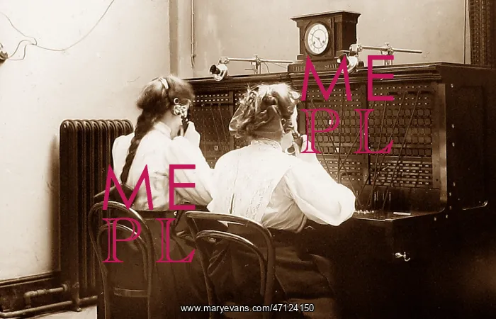  : Port Sunlight - telephone switchboard - early 1900s