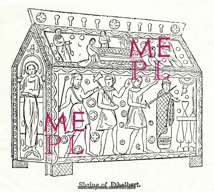 : Portable shrine of Ethelbert, King of the East Angles : Portable shrine of Ethelbert, King of the East Angles