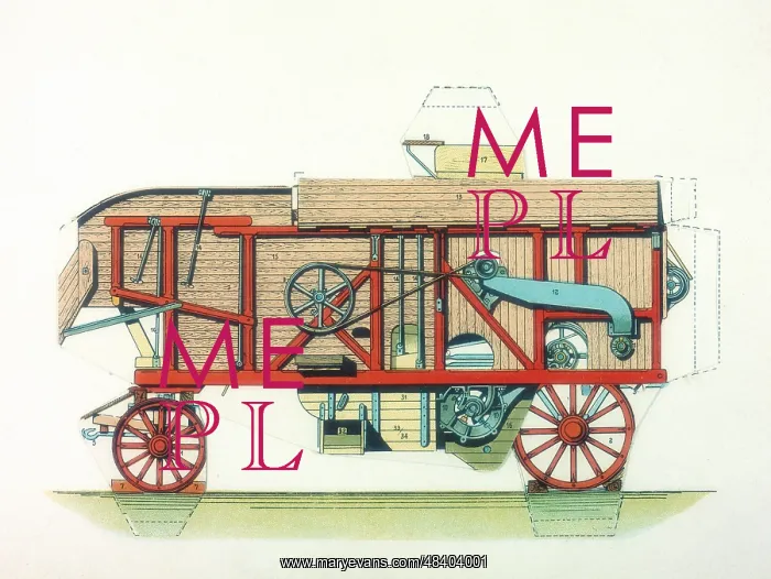 : Portable threshing machine. Machines of this type