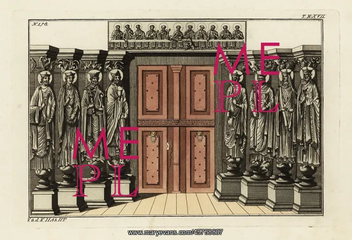  : Portal of the Abbey of St. Germain de Pres