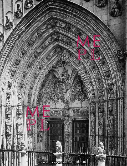 : Portal of the Cathedral of Toledo, 1899 : Portal of the Cathedral of Toledo, 1899
