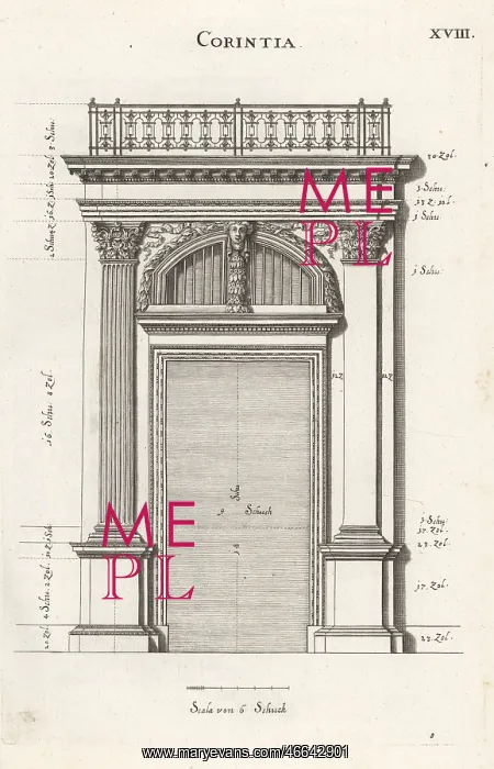 : Portal with pilaster in the Corinthian order : Portal with pilaster in the Corinthian order