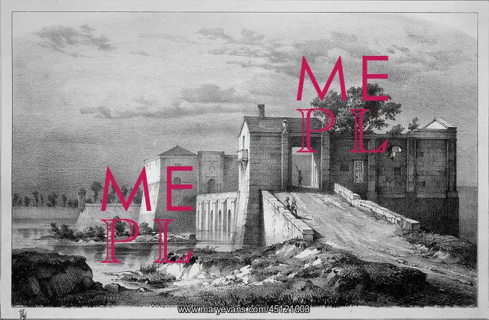 : Porte de Beaune, engraving, Chateau de Germolles : Porte de Beaune, engraving, Chateau de Germolles