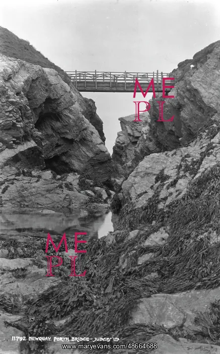 : Porth Bridge at Newquay : Porth Bridge at Newquay