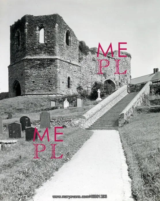 : Porth-y-Twr gatehouse and bell tower, St David's, Wales : Porth-y-Twr gatehouse and bell tower, St David's, Wales
