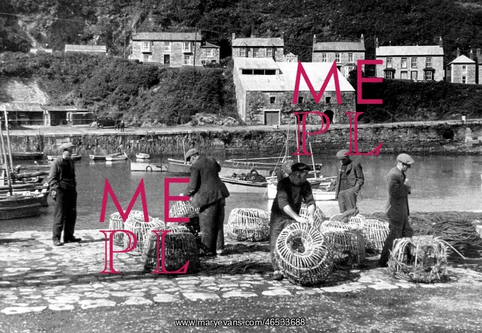  : Porthleven, the Lobster Pots c1955