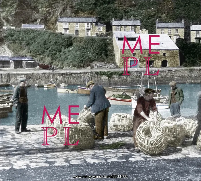  : Porthleven, the Lobster Pots c1955