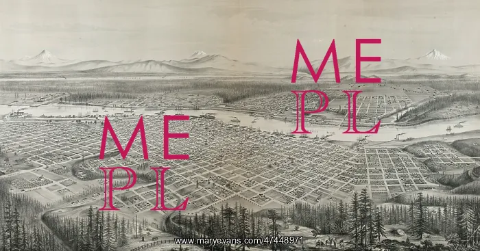  : Portland, Oregon, population 22, 000, looking east to the Cas
