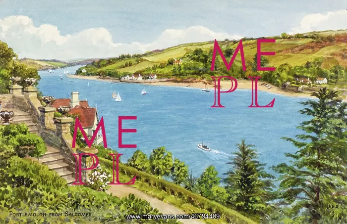 : Portlemouth from Salcombe, Devon : Portlemouth from Salcombe, Devon
