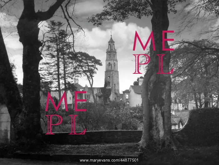 : PORTMEIRION AT DUSK : PORTMEIRION AT DUSK