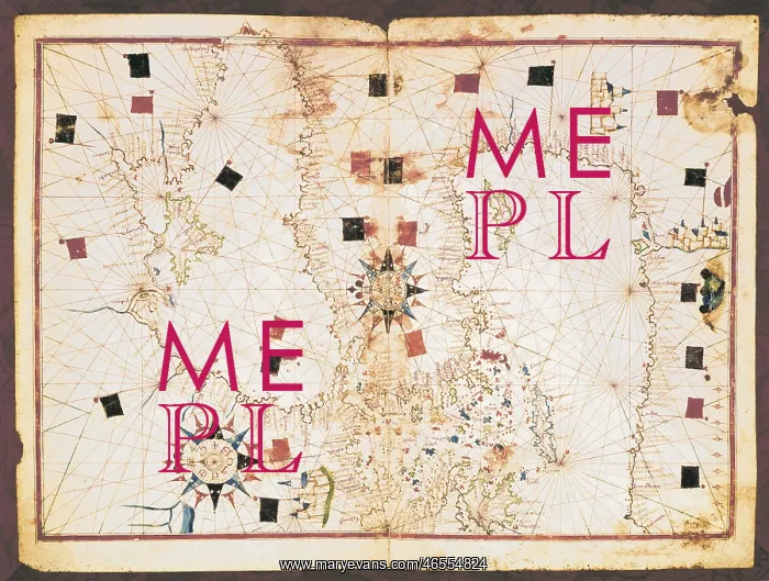 : Portolan chart, 16th c. Map of the Eastern Mediterranean : Portolan chart, 16th c. Map of the Eastern Mediterranean