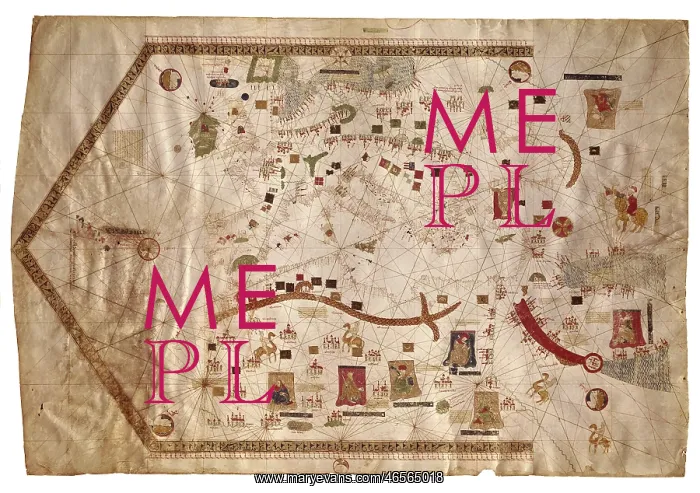 : Portolan chart of the Mediterranean sea (1439) : Portolan chart of the Mediterranean sea (1439)