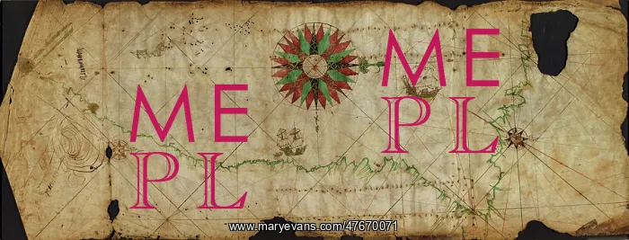 : Portolan Chart, Pacific Coast, 1500 : Portolan Chart, Pacific Coast, 1500