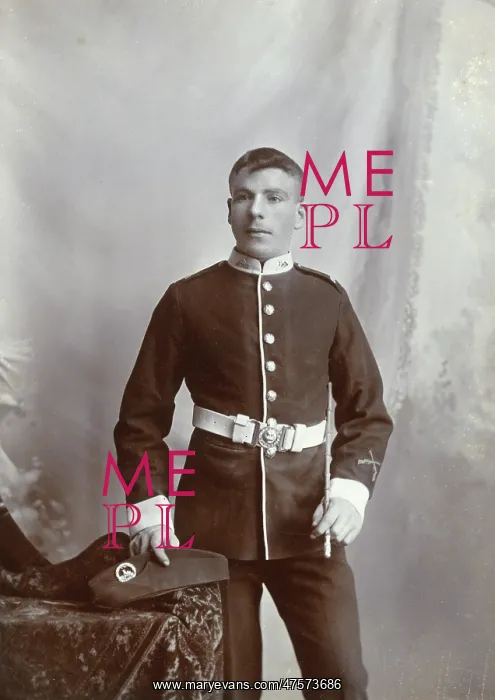 : Portrait of a 24th Regiment of Foot soldier : Portrait of a 24th Regiment of Foot soldier