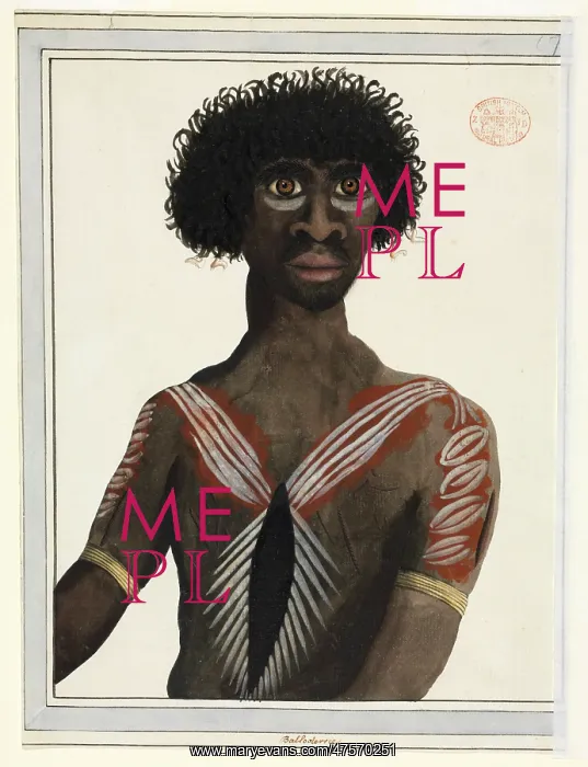 : Portrait of an aboriginal man named Balloderree : Portrait of an aboriginal man named Balloderree