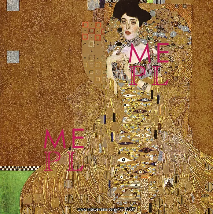  : Portrait of Adele Bloch-Bauer I, by Klimt