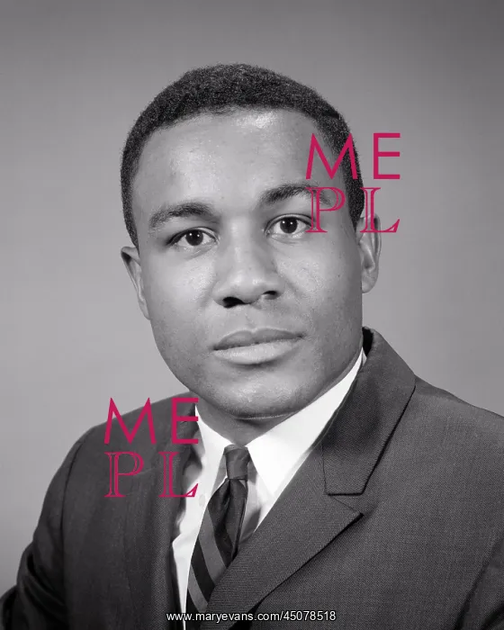 : Portrait of African-American Man Serious Expression Looking : Portrait of African-American Man Serious Expression Looking