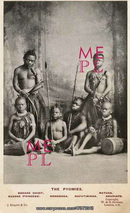  : A portrait of African Pygmy tribesmen