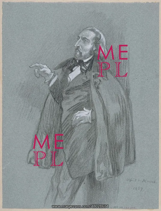 : Portrait of Alfred de Musset : Portrait of Alfred de Musset