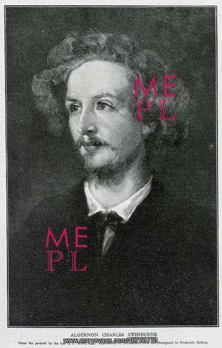 : Portrait of Algernon Charles Swinburne : Portrait of Algernon Charles Swinburne