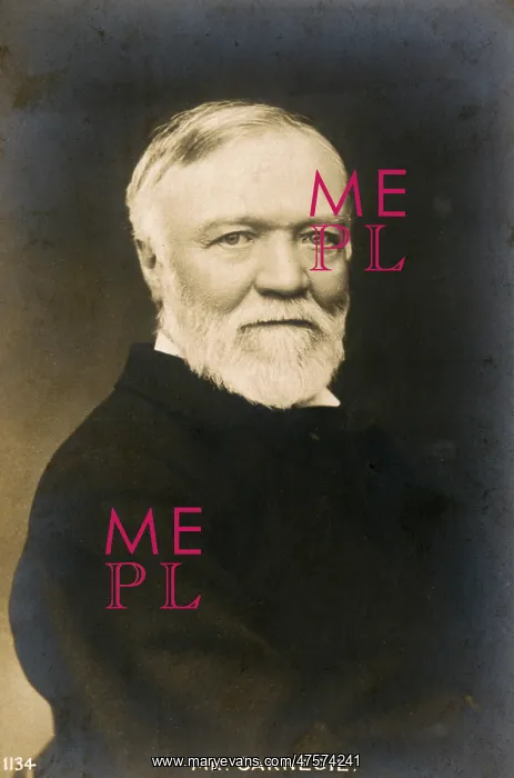 : Portrait of Andrew Carnegie : Portrait of Andrew Carnegie