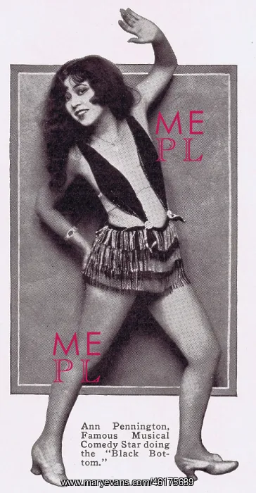  : Portrait of Ann Pennington doing the black bottom, 1927