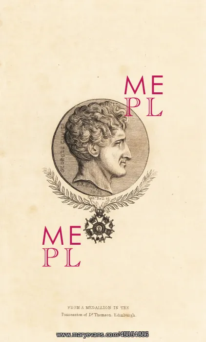 : Portrait of Baron Georges Cuvier from a medallion : Portrait of Baron Georges Cuvier from a medallion