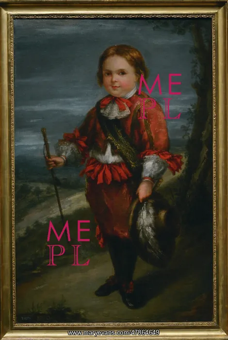 : Portrait of a Boy in the 17th-century Style, by : Portrait of a Boy in the 17th-century Style, by