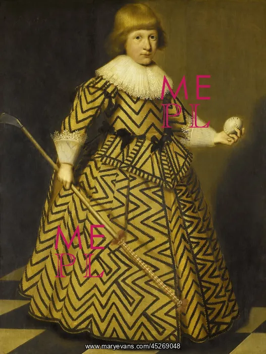: Portrait of a Boy with a Kolf Club : Portrait of a Boy with a Kolf Club