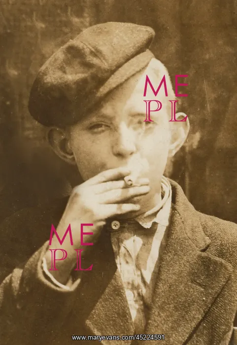 : Portrait of a boy smoking, original caption: ? : Portrait of a boy smoking, original caption: ?