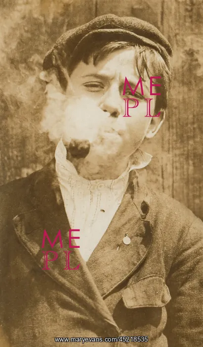  : Portrait of a boy smoking a pipe, original ?